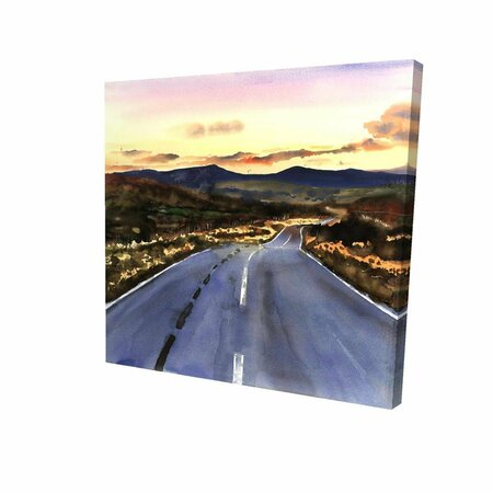 BEGIN HOME DECOR 32 x 32 in. on The Road to Scotland-Print on Canvas 2080-3232-LA165